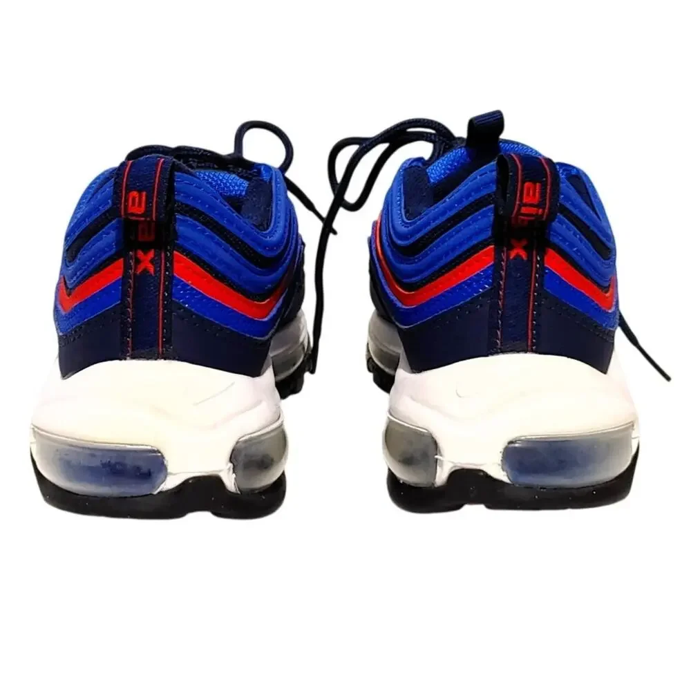 Nike Air Max 97 Blue Red DQ4716-400 Running Athletic Shoes Youth Size 5.5Y